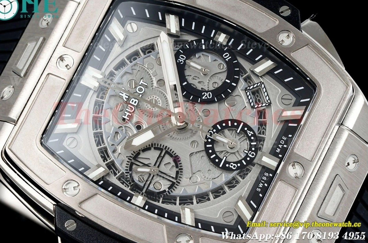 Mod BBF TI 42mm Dial Chrono Bang Spirit of Big A7750 Skeleton RU 1207